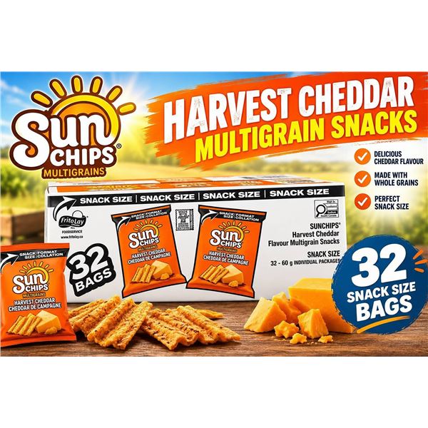 SunChips Harvest Cheddar 32 Snack Bags