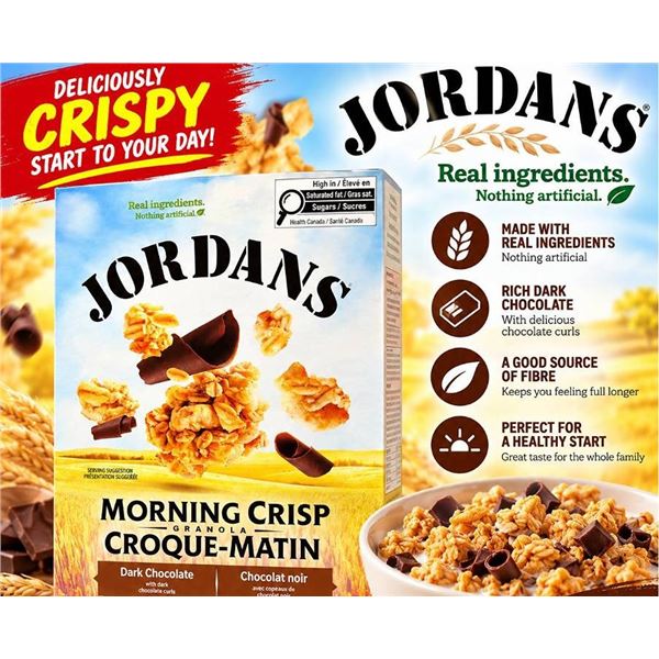 Jordans Morning Crisp Granola Dark Chocolate 400g