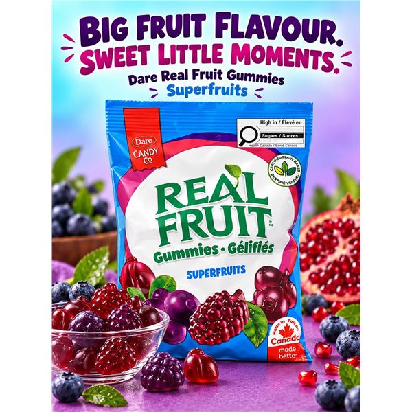 Dare RealFruit Gummies Superfruits 9x180g