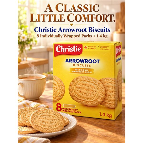 Christie Arrowroot Biscuits 1.4 kg 8 Packs
