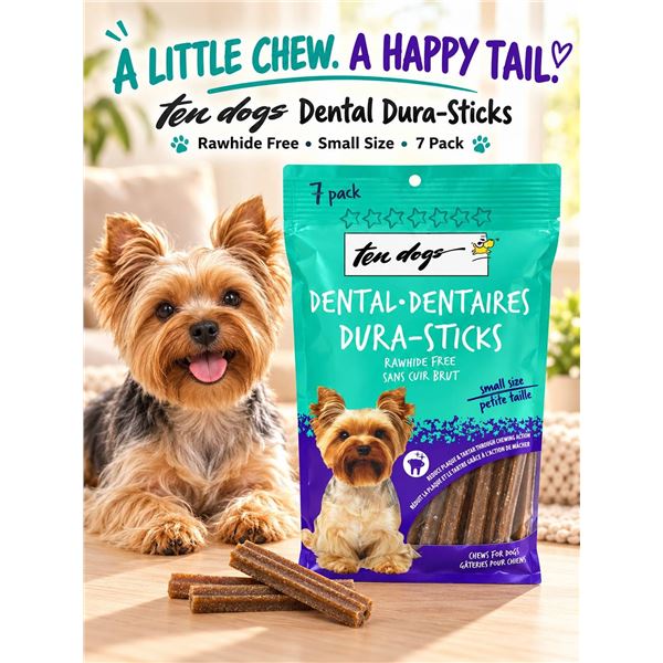 Ten Dogs Dental Dura-Sticks 7 Pack Small