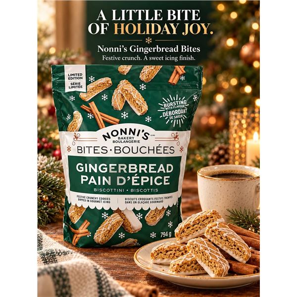 Nonni's Gingerbread Biscottini 794g (2 Bags)
