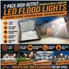 Image 1 : 2 Pack 150W LED Flood Light Outdoor