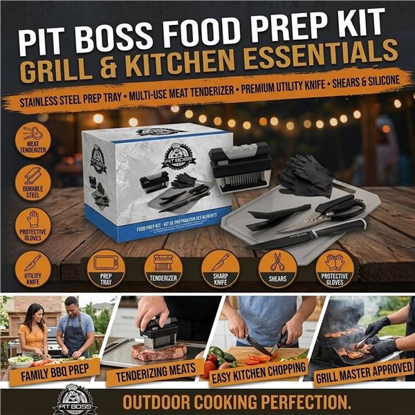 Pit Boss Food Prep Kit 4 Piece Set