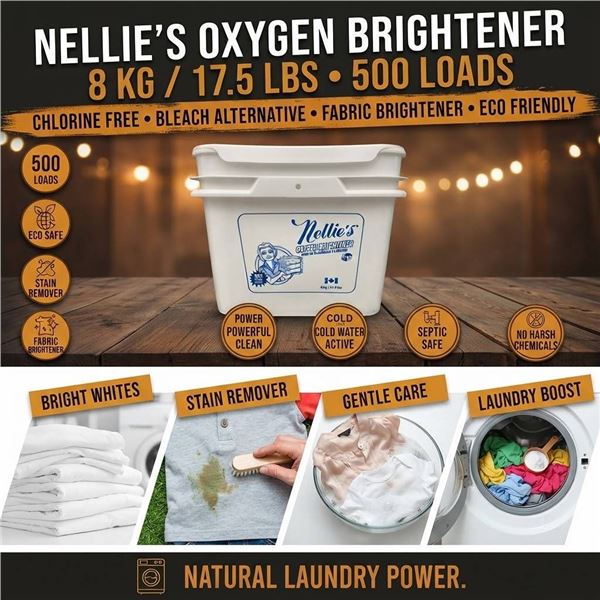 Nellie's Oxygen Brightener 8 kg (17.5 lbs)