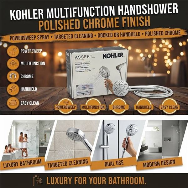 Kohler Assert Multifunction Handshower Chrome