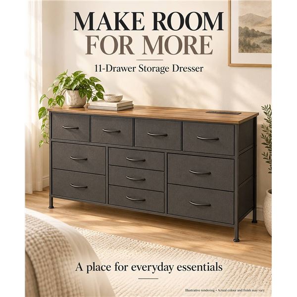 43" 12-Drawer Dresser, 126x37x10cm, H0102201
