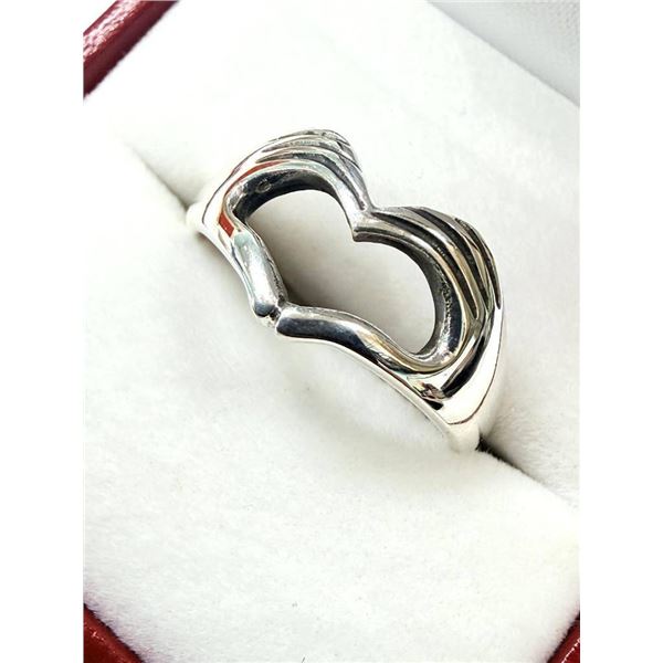 Sterling Silver Claddagh Ring, Size 9.75, W/A $225.00.