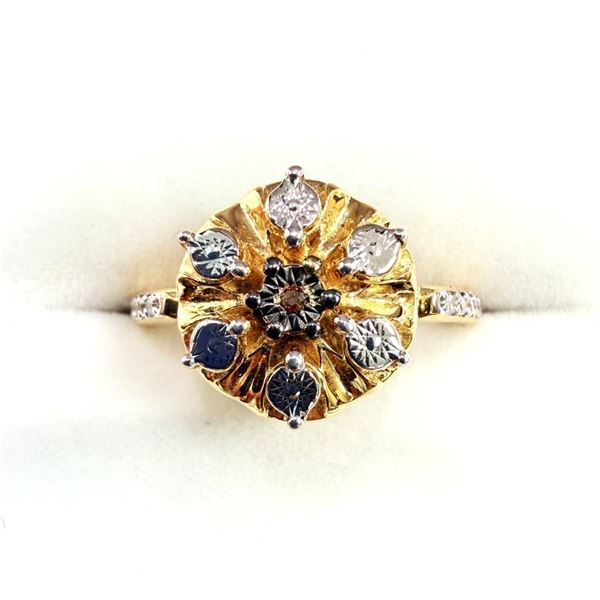 Gold Plated Sterling Silver Natural Garnet Ring, Size 6.5, W/A $700.00.