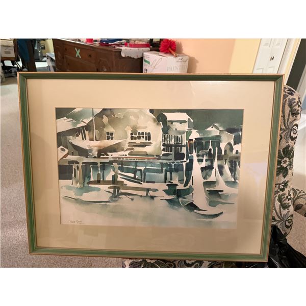 Water color by king 35 1/2" x 19 1/2"