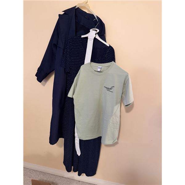Trenchcoat dress, and T-shirt