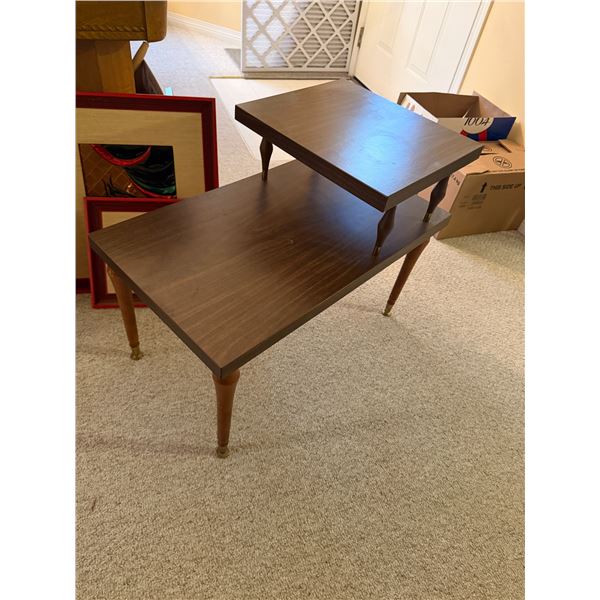 Vintage step table 16" x 28" x 22" tall