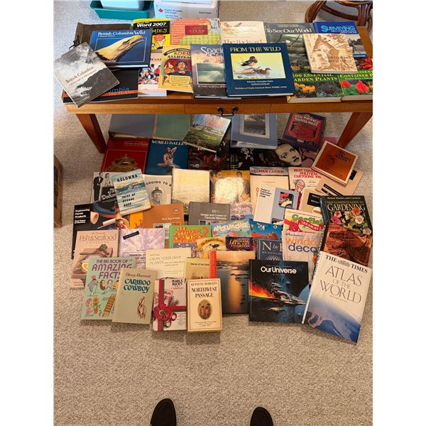 Large lot of books