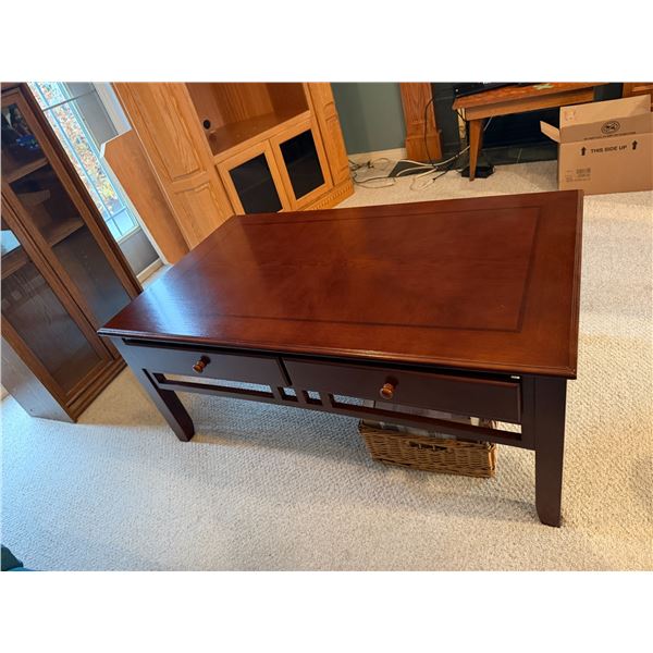 Coffee Table with drawers 49 1/2" x 30" x 21 1/2" tall