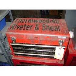 TOOL BOX W/MISC ON IT