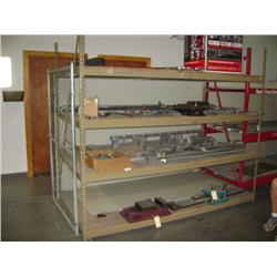 4'X8'X6' BROWN METAL SHELVING UNIT