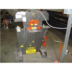 EDWARDS JAWS IV 55 TON HYDRAULIC IRON WORKER 3 PHASE, 220 VAC, S/N 44945505