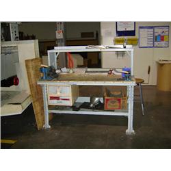 5' METAL TOP STATION WORKBENCH