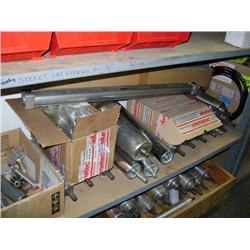 CONTENTS OF SHELF--CONVEYOR ROLLERS AND PNEUMATIC ACTUATORS