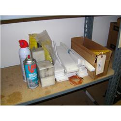 CONTENTS OF SHELF--TEFLON BLOCK