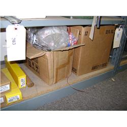 CONTENTS OF SHELF--THERMOCOUPLE, AND HEATING COILS