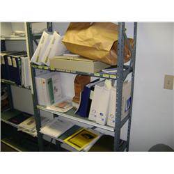 36"X12"X6' METAL SHELVING UNIT W/MANUALS