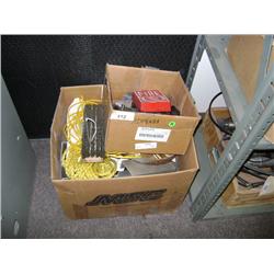 BOX OF MIXED WIRE AND ROPES
