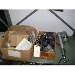 LOT OF LINEAR ACTUATOR, PRICE TAGGING GUN AND SENSORS