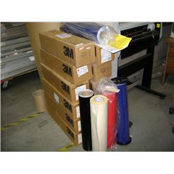 LOT OF 3, VINYL  FILM 17 ROLLS