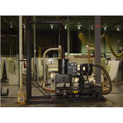 TRAVAINI PUMP DYNA SEAL VACUUM PUMP 480VAC, MODEL TR05005-1A S/N 21437-04 MFG. 2004