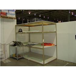 4'X8'X8' BROWN METAL SHELVING SYSTEM