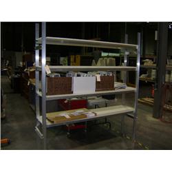 CUSTOM 7'X6'X14" ALUMINUM SHELVING UNIT