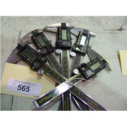 LOT OF 5 CHINA 6" ELECTRONIC MICROMETERS