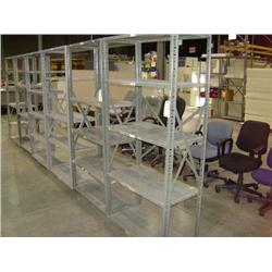 36"X16"X6' GREY METAL SHELVING UNIT