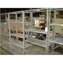 36"X16"X6' GREY METAL SHELVING UNIT