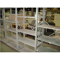 36"X16"X6' GREY METAL SHELVING UNIT