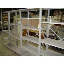 36"X16"X6' GREY METAL SHELVING UNIT