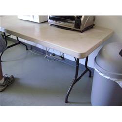 6' POLY FOLDING TABLE