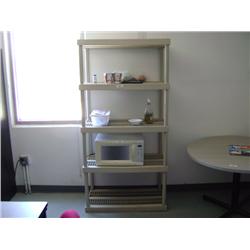 POLY 36"X16"X6' SHELVING UNIT