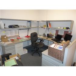 MODULAR COMPUTER CORNER DESK - COMPUTER NOT Extra Sequence #: INCLUDED  ***2 TIMES THE MONEY***