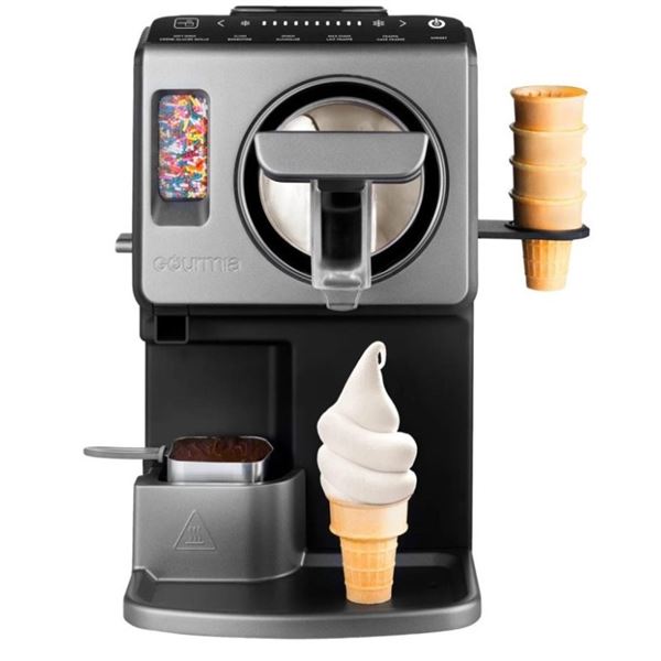GOURMIA  AUTOMATIC SOFT SERVE ICE CREAM AND FROZEN DRINK MACHINE