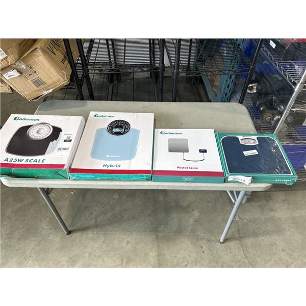 4 ADAMSON SCALES INCLUDING A21, A25, POSTAL AND HYBRID SCALES