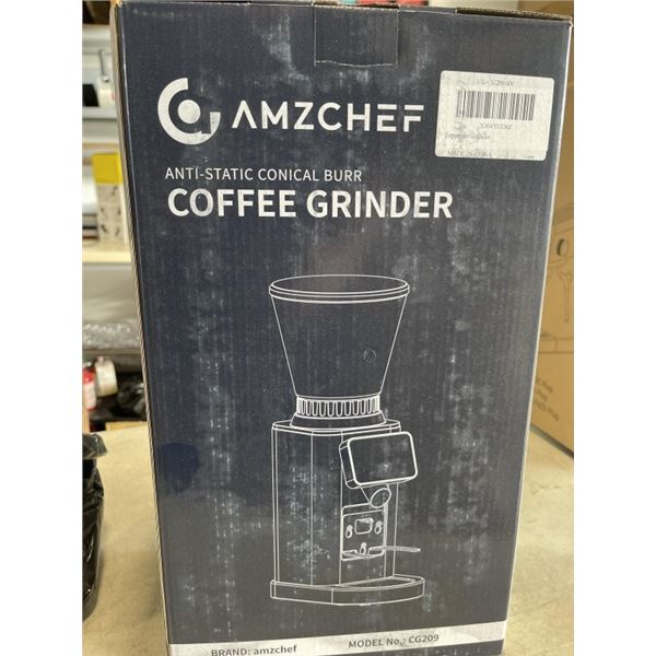 NEW AMZCHEF ANTI-STATIC CONICAL BURR COFFEE GRINDER MODEL CG209