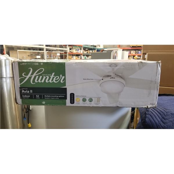 AS NEW HUNTER AVIA II CEILING FAN