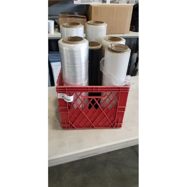 TOTE OF PALLET SHRINK WRAP