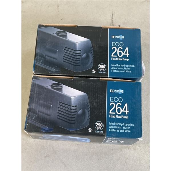 2 NEW ECOPLUS 264 FIXED FLOW PUMPS RETAIL $60 EACH