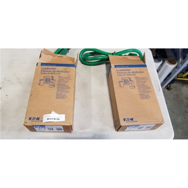 2 AS NEW EATON 125 AMP LOADCENTRES PRE WIRED WITH PLUG