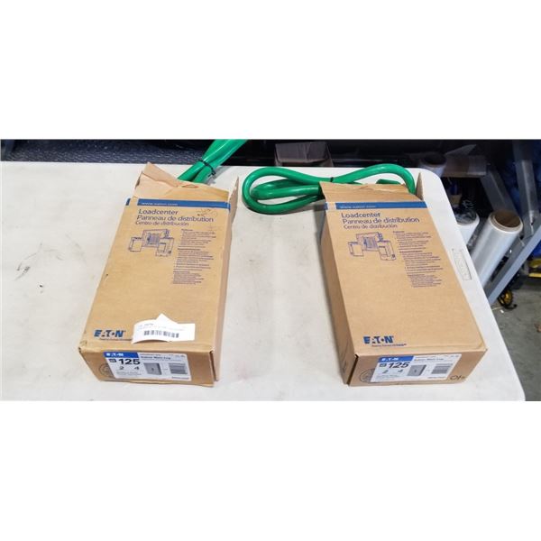 2 AS NEW EATON 125 AMP LOADCENTRES PRE WIRED WITH PLUG