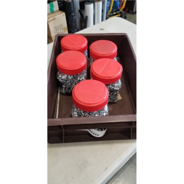 TRAY OF GRIP RITE ZINC SCREWS