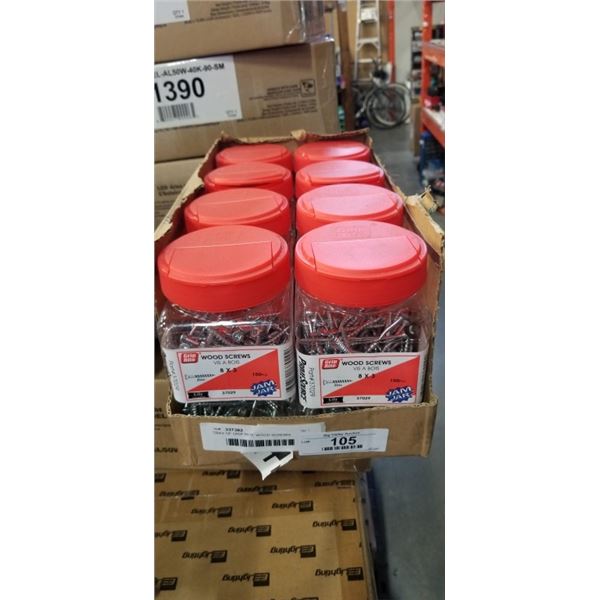 TRAY OF GRIP RITE WOOD SCREWS